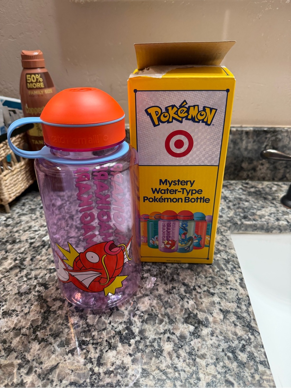 Target x Pokemon Magikarp Mystery Water Type Water Bottle